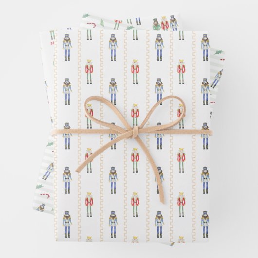 Personalized Name Nutcracker Christmas  Inpakpapier Vel (In situ)