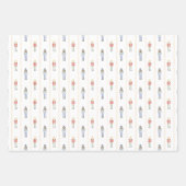 Personalized Name Nutcracker Christmas  Inpakpapier Vel (Voorkant)