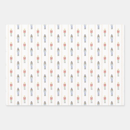 Personalized Name Nutcracker Christmas  Inpakpapier Vel (Voorkant)