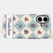 Personalized Name Phone Case Girly (Achterkant (horizontaal))