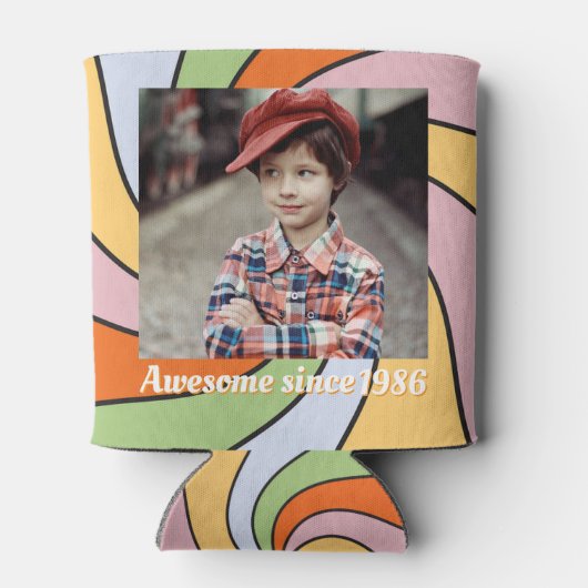 Personalized Name Photo Birthday Cooler (Achterkant)