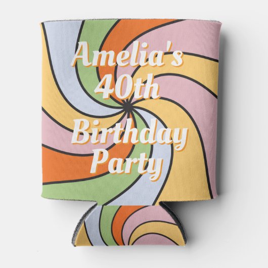 Personalized Name Photo Birthday Cooler (Voorkant)