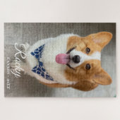 personalized NAME & Photo dog Legpuzzel (Horizontaal)