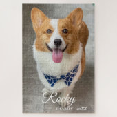 personalized NAME & Photo dog  Legpuzzel (Verticaal)