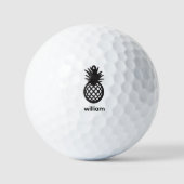 Personalized Name Pineapple Golfballen (Voorkant)