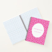 Personalized Name Pink Red Christmas Recipes Notitieboek (Binnen)