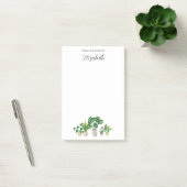 Personalized Name Potted Plants Monstera Script Post-it® Notes (Kantoor)