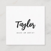 Personalized Name Profession Social Media QR Code Vierkante Visitekaartje (Voorkant)