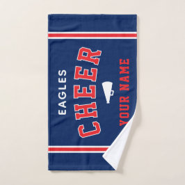 Personalized Name & School Cheer Towel, Team Gift Handdoek