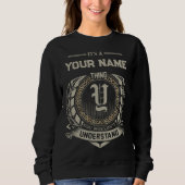 Personalized Name Shirt, Custom Family Name Trui (Voorkant)