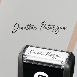 Personalized name signature script  zelfinktende stempel
