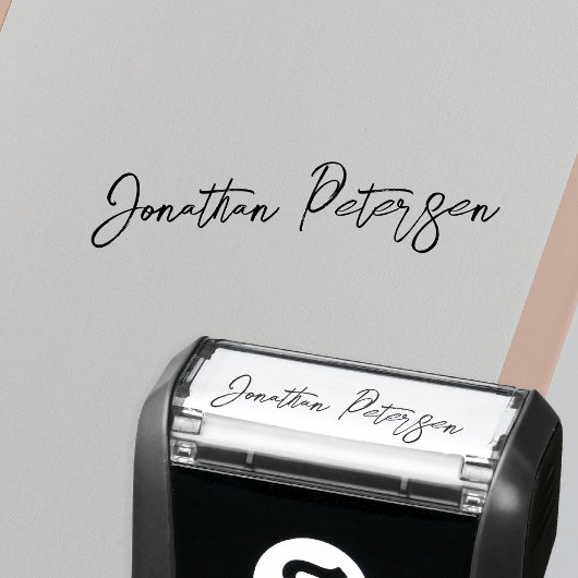 Personalized name signature script  zelfinktende stempel