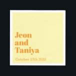 Personalized Name Simple Modern MInimal Wedding  N Servet<br><div class="desc">Personalized Name Simple Modern MInimal Wedding Napkins add your name here.</div>