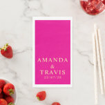 Personalized Name Simple Modern Minimal Wedding  Servet<br><div class="desc">Personalized Name Simple Modern Minimal Wedding Paper Guest Towels Customized Simple modern wedding paper napkins.</div>