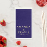 Personalized Name Simple Modern Minimal Wedding  Servet<br><div class="desc">Personalized Name Simple Modern Minimal Wedding Paper Guest Towels Customized Simple modern wedding paper napkins.</div>