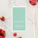Personalized Name Simple Modern Minimal Wedding  Servet<br><div class="desc">Personalized Name Simple Modern Minimal Wedding Paper Guest Towels Customized Simple modern wedding paper napkins.</div>