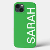 Personalized Name Simple Stylish Modern Minimal Case-Mate iPhone Case (Achterkant)