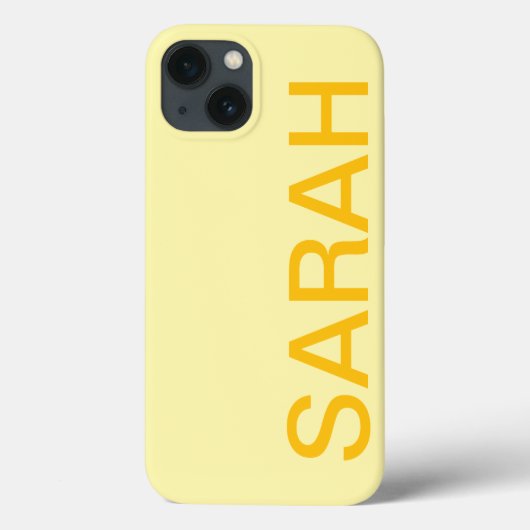 Personalized Name Simple Stylish Modern Minimal Case-Mate iPhone Case (Achterkant)