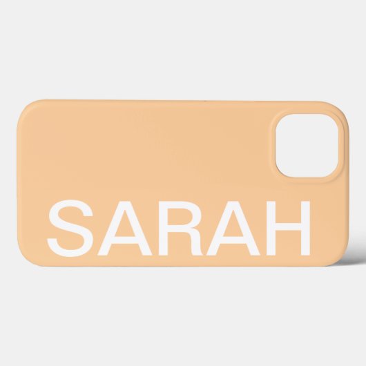 Personalized Name Simple Stylish Modern Minimal Case-Mate iPhone Case (Achterkant (horizontaal))