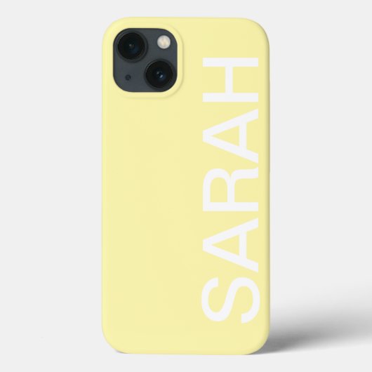 Personalized Name Simple Stylish Modern Minimal Case-Mate iPhone Case (Achterkant)