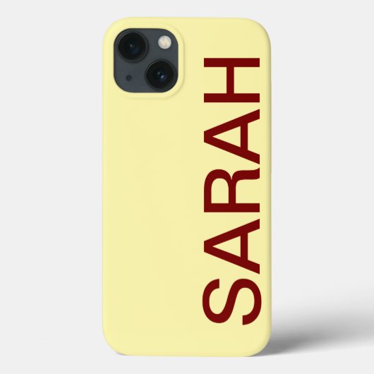 Personalized Name Simple Stylish Modern Minimal Case-Mate iPhone Case (Achterkant)