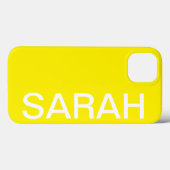Personalized Name Simple Stylish Modern Minimal Case-Mate iPhone Case (Achterkant (horizontaal))