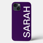 Personalized Name Simple Stylish Modern Minimal Case-Mate iPhone Case (Achterkant)