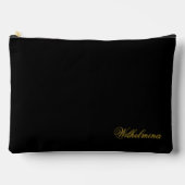 Personalized Name Small Multi Purpose Black Etui (Voorkant)