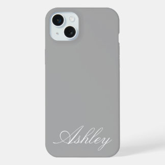 Personalized Name Stylish Modern Elegant Minimal  iPhone 15 Plus Case