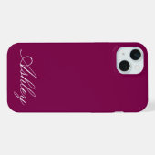 Personalized Name Stylish Modern Elegant Minimal  iPhone Hoesje (Achterkant horizontaal)