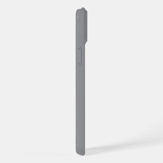 Personalized Name Stylish Modern Minimal Dark Grey iPhone Hoesje (Rechterkant)