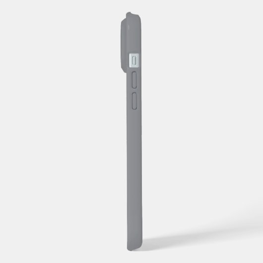 Personalized Name Stylish Modern Minimal Dark Grey iPhone Hoesje (Linkerkant)