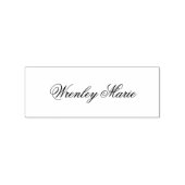 Personalized Name Stylish Professional Wood Art Rubberstempel (Afrduk)
