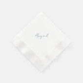 Personalized Name Teal Bridal Shower Coined  Servet (Hoek)