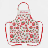 Personalized Name Tomato Pattern Schort (Voorkant)
