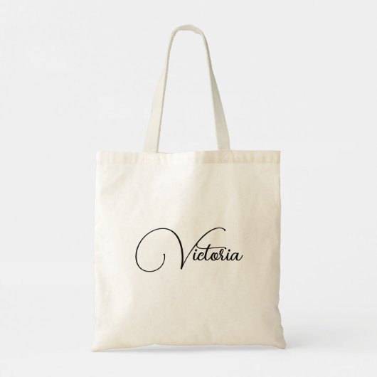 Personalized Name Tote Bag (Achterkant)