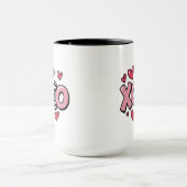 Personalized name Valentine's day XOXO Mok (Midden)