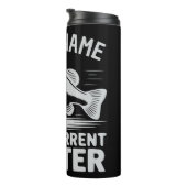 Personalized Name Wind Current Drifter Bass Fish Thermosbeker (Geroteerd rechts)