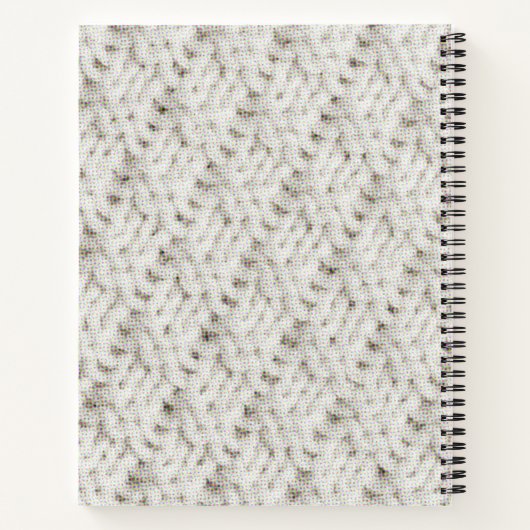 Personalized Name Yarn Pattern Knitting Journal Notitieboek (Achterkant)