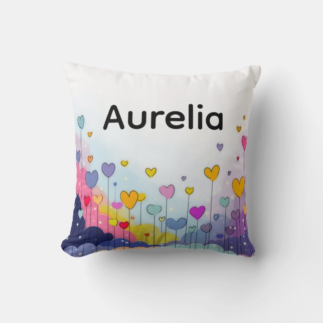 Personalized Name You Are So Loved Throw Pillow Kussen (Voorkant)