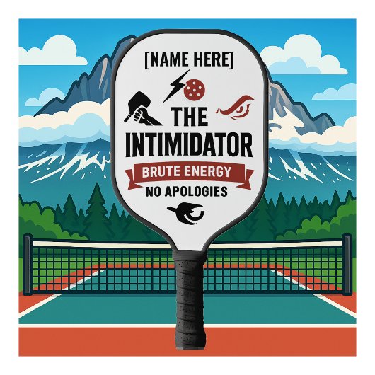 Personalized NamePickleball Paddle The Intimidator