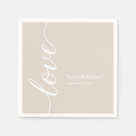 Personalized Names Love script Champagne Servet