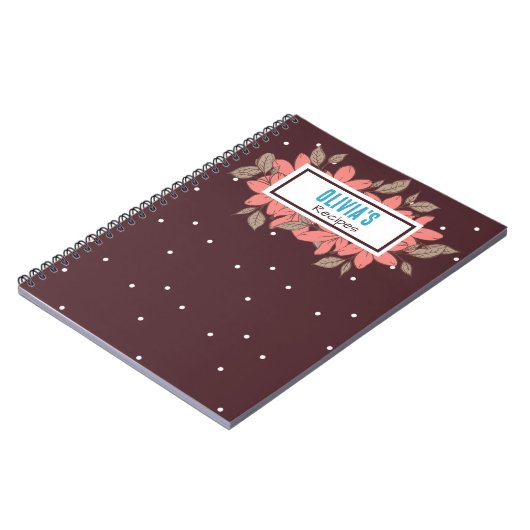 Personalized Name's Recipe Notebook Notitieboek (Linkerzijde)
