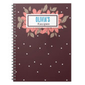Personalized Name's Recipe Notebook Notitieboek (Voorkant)