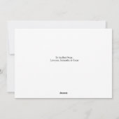 Personalized NANA Photo Card | Custom Modern Feestdagenkaart (Achterkant)