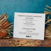 Personalized National Board Certified Teacher  Fotoplaat (Zijkant)