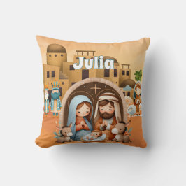 Personalized Nativity Kussen