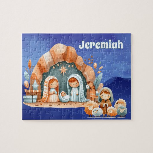 Personalized Nativity  Legpuzzel (Horizontaal)