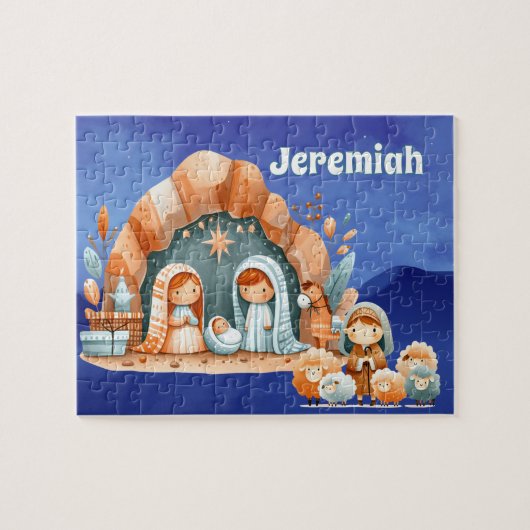 Personalized Nativity  Legpuzzel (Horizontaal)