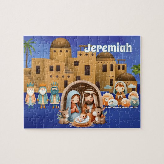 Personalized Nativity  Legpuzzel (Horizontaal)